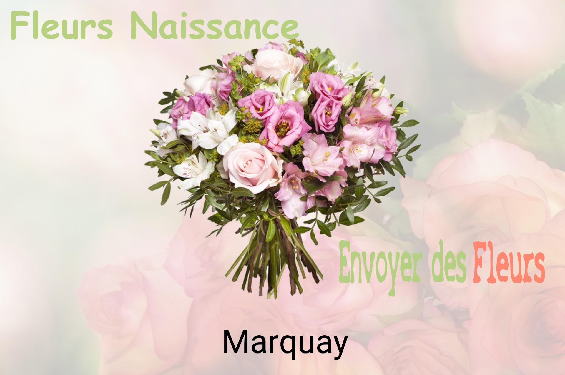 Bouquet de fleurs de naissance livré à Marquay